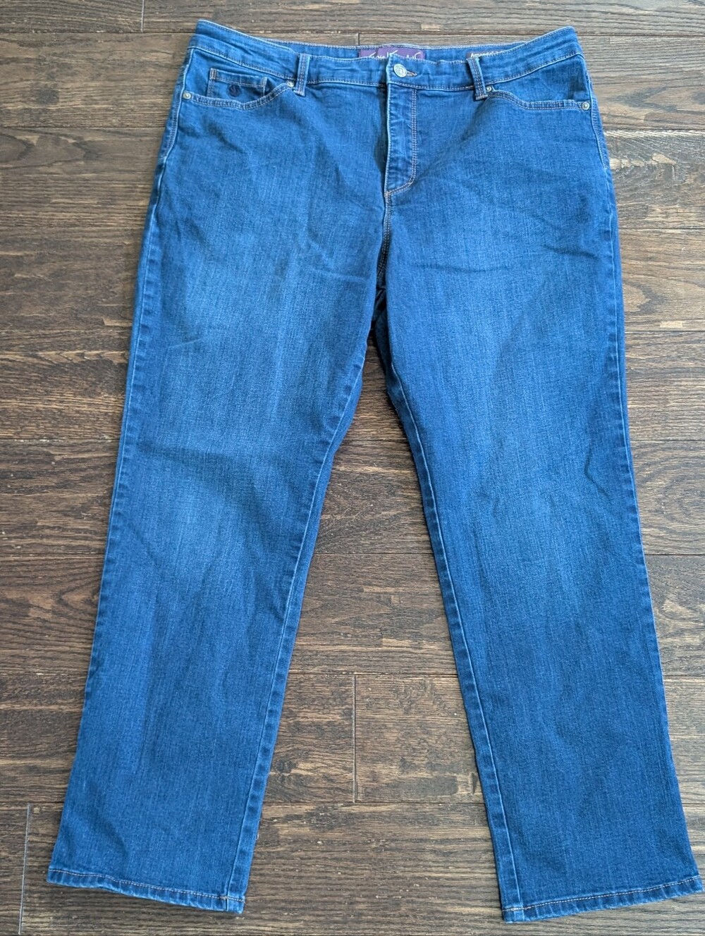 Gloria Vanderbilt Amanda 2.0 Slim Fit Straight Leg Blue Jeans